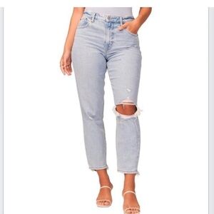 AMBERCROMBIE AND FITCH MOM HIGH RISE JEANS